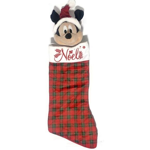 Mickey Mouse Musical Animated Christmas Stocking Playing Tis the Season 24" - Picture 1 of 7